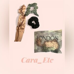 London Charlie Women's Hair Scrunchie 3pc Set